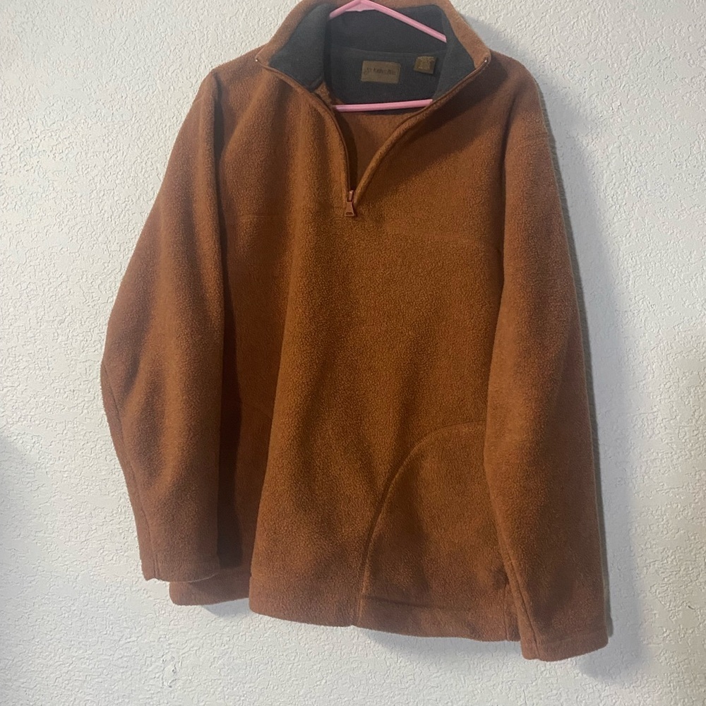 St. John's Bay Men's or unisex Tan Zip-Up Sweater